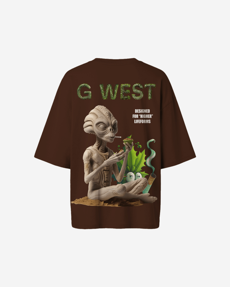 G West Oversized Designed For Higher Lifeforms Tee - WOMEN - G West