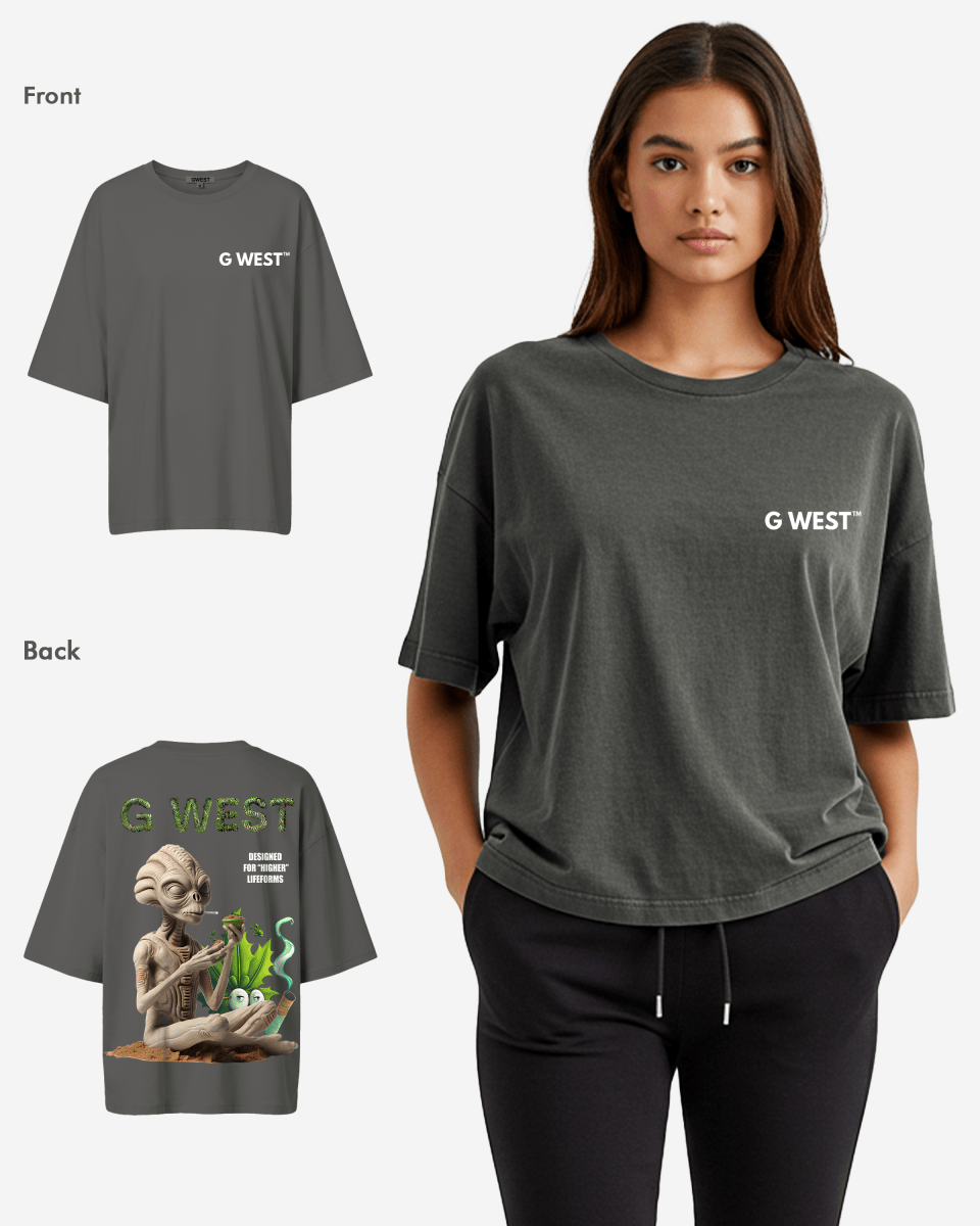 G West Oversized Designed For Higher Lifeforms Tee - WOMEN - G West
