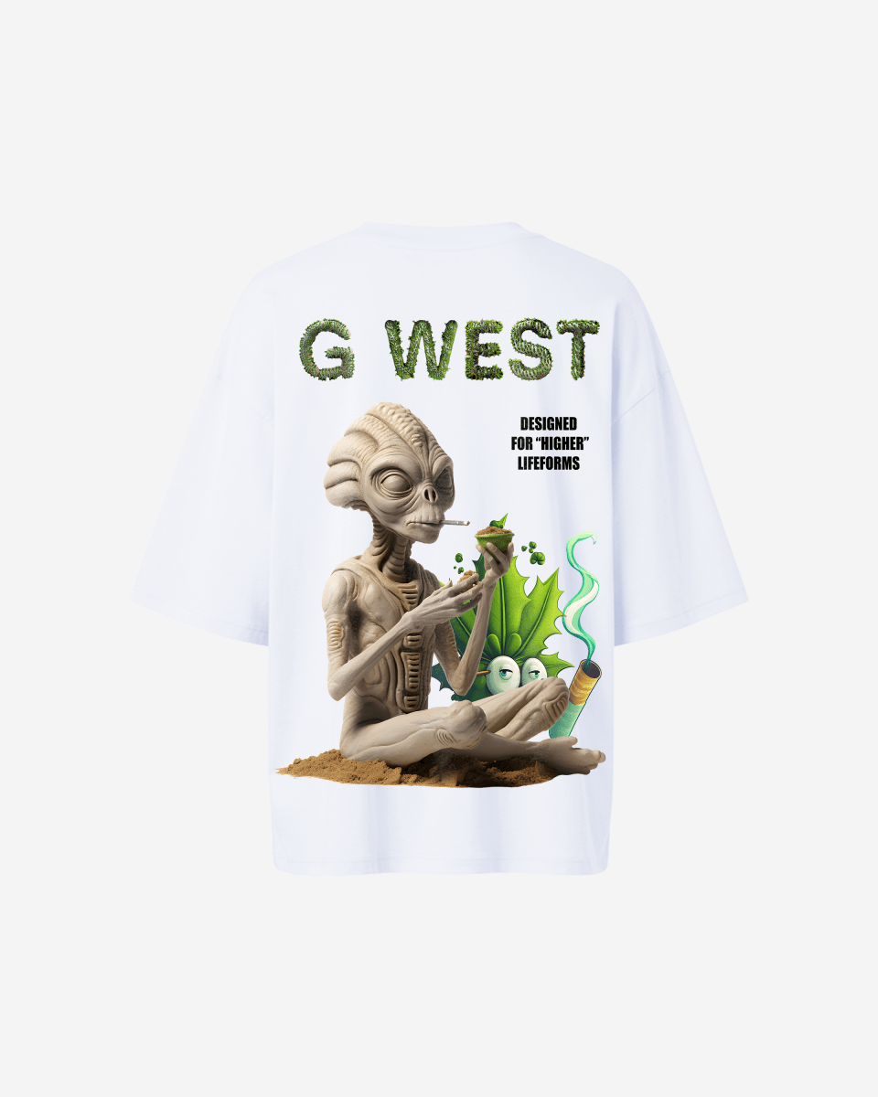 G West Oversized Designed For Higher Lifeforms Tee - WOMEN - G West