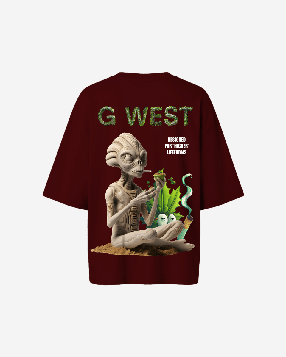 G West Oversized Designed For Higher Lifeforms Tee - WOMEN - G West