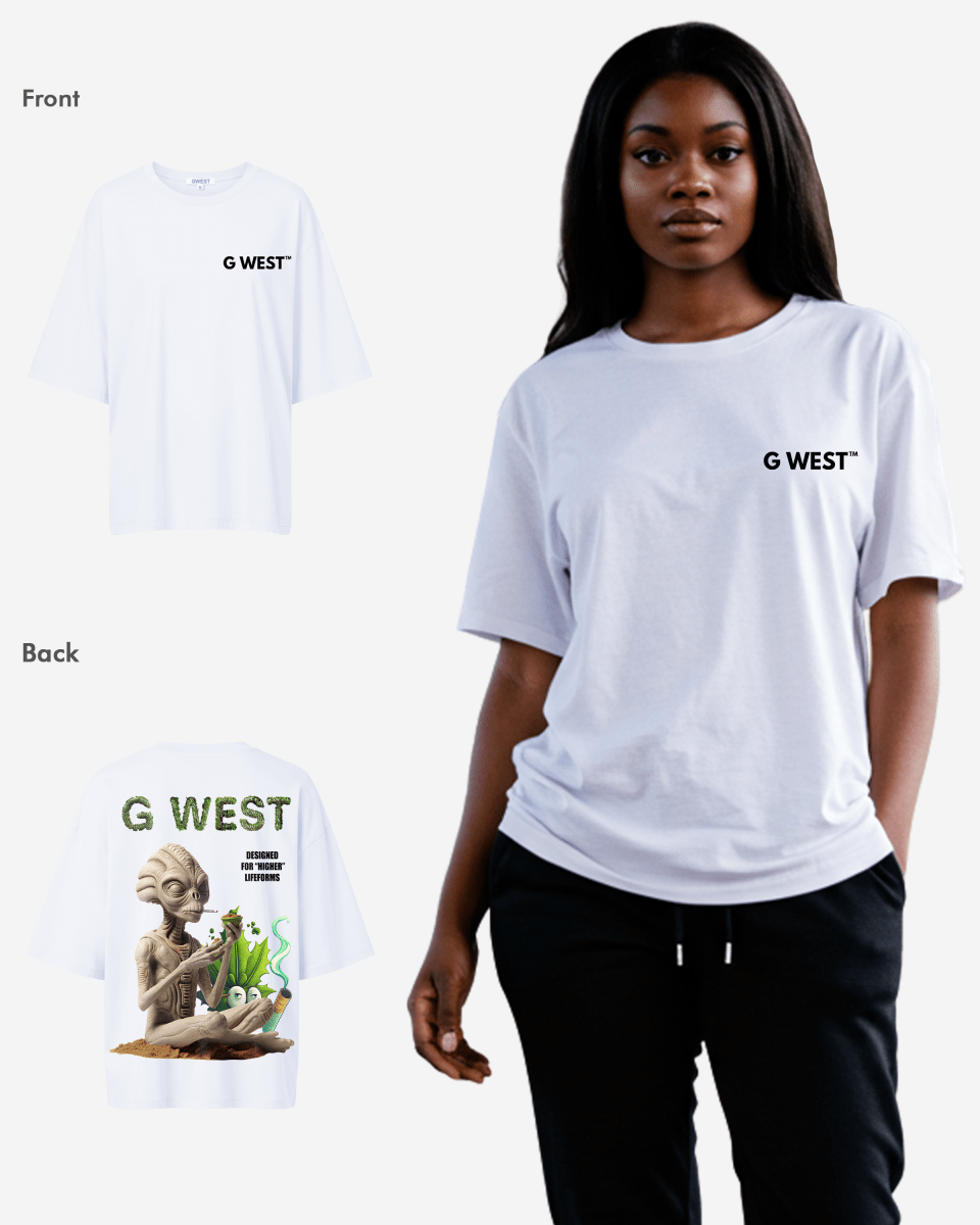 G West Oversized Designed For Higher Lifeforms Tee - WOMEN - G West