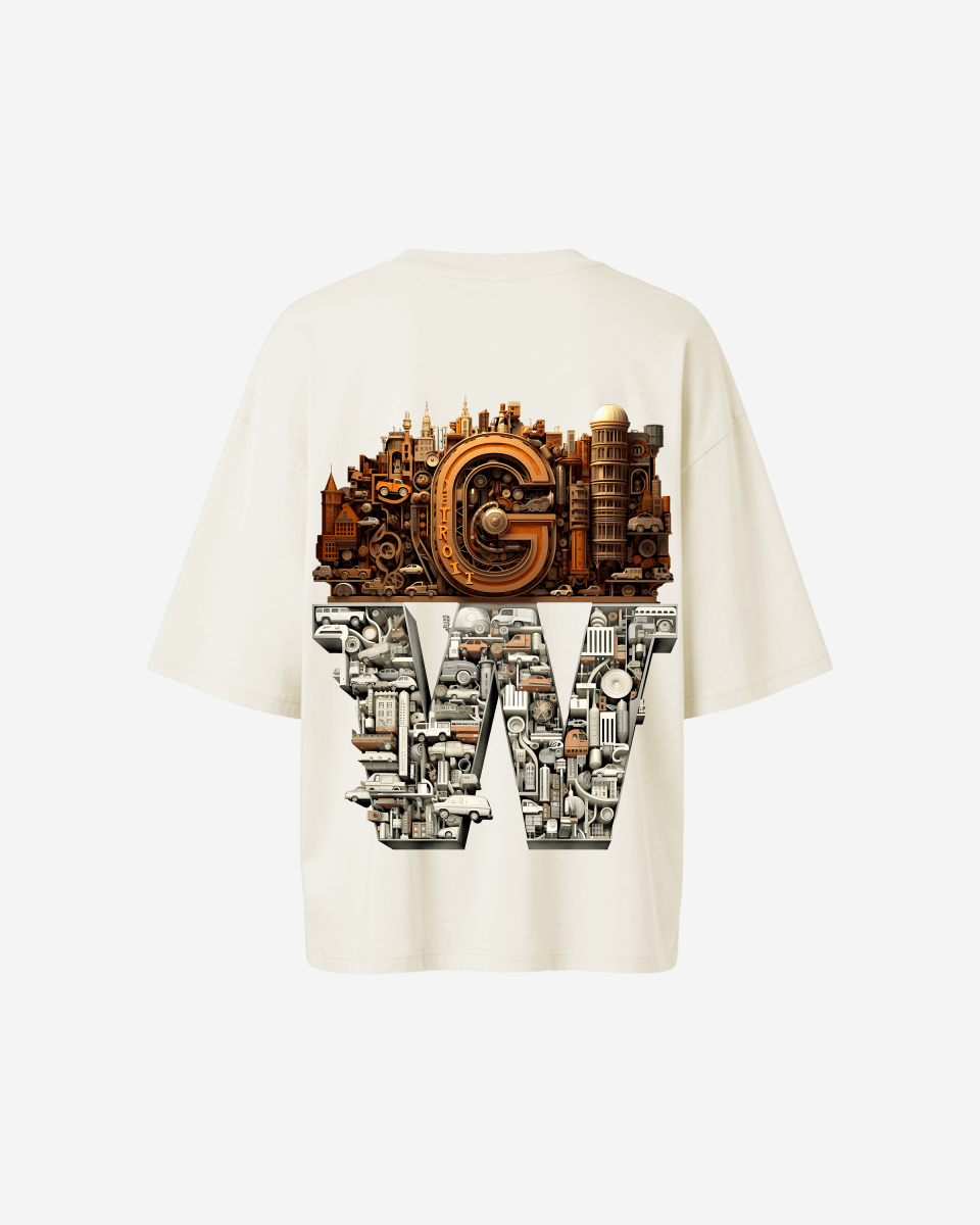 G WEST OVERSIZED DETROIT MOTORCITY T - SHIRT - WOMEN - G West