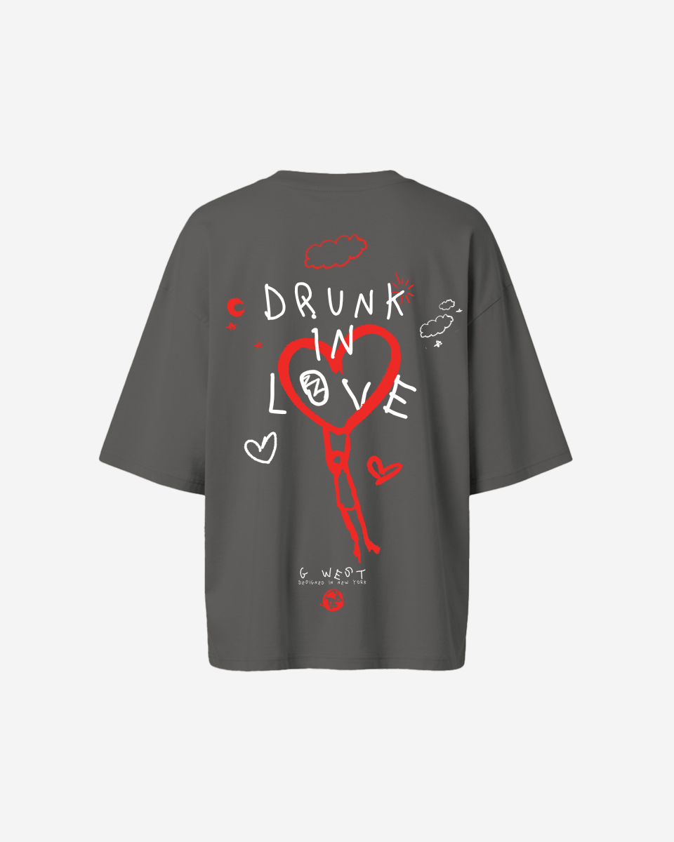 G West Oversized Drunk In Love Tee - WOMEN - G West