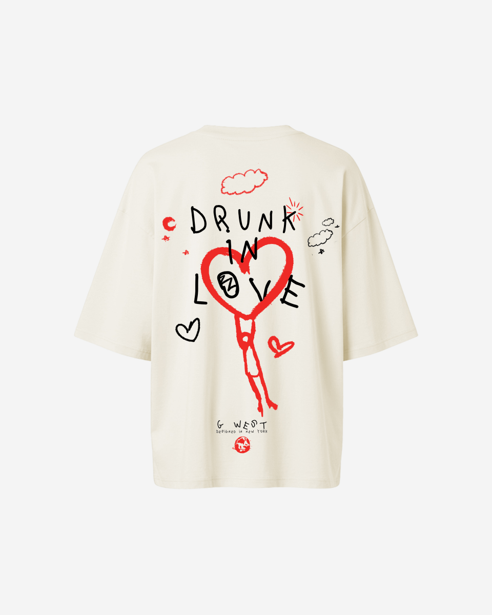 G West Oversized Drunk In Love Tee - WOMEN - G West