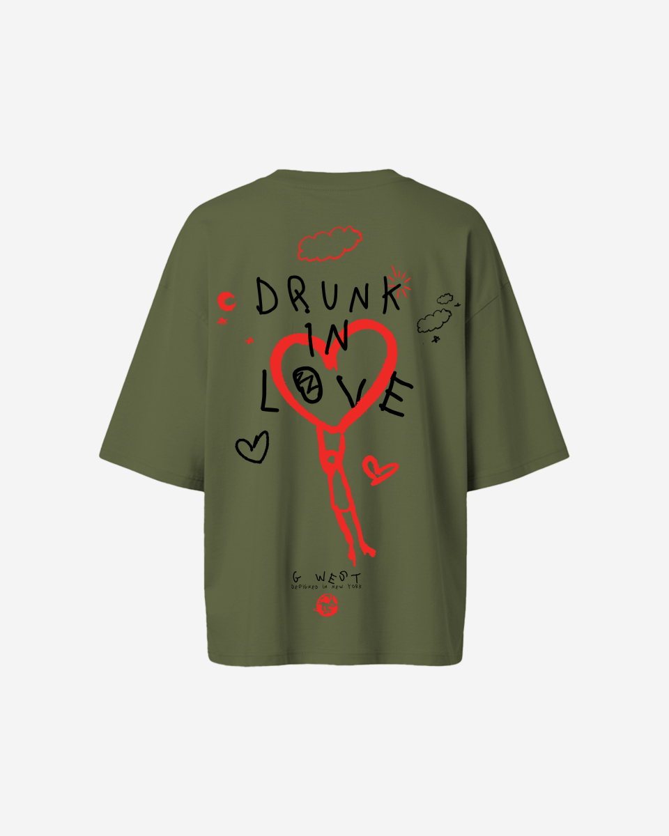 G West Oversized Drunk In Love Tee - WOMEN - G West