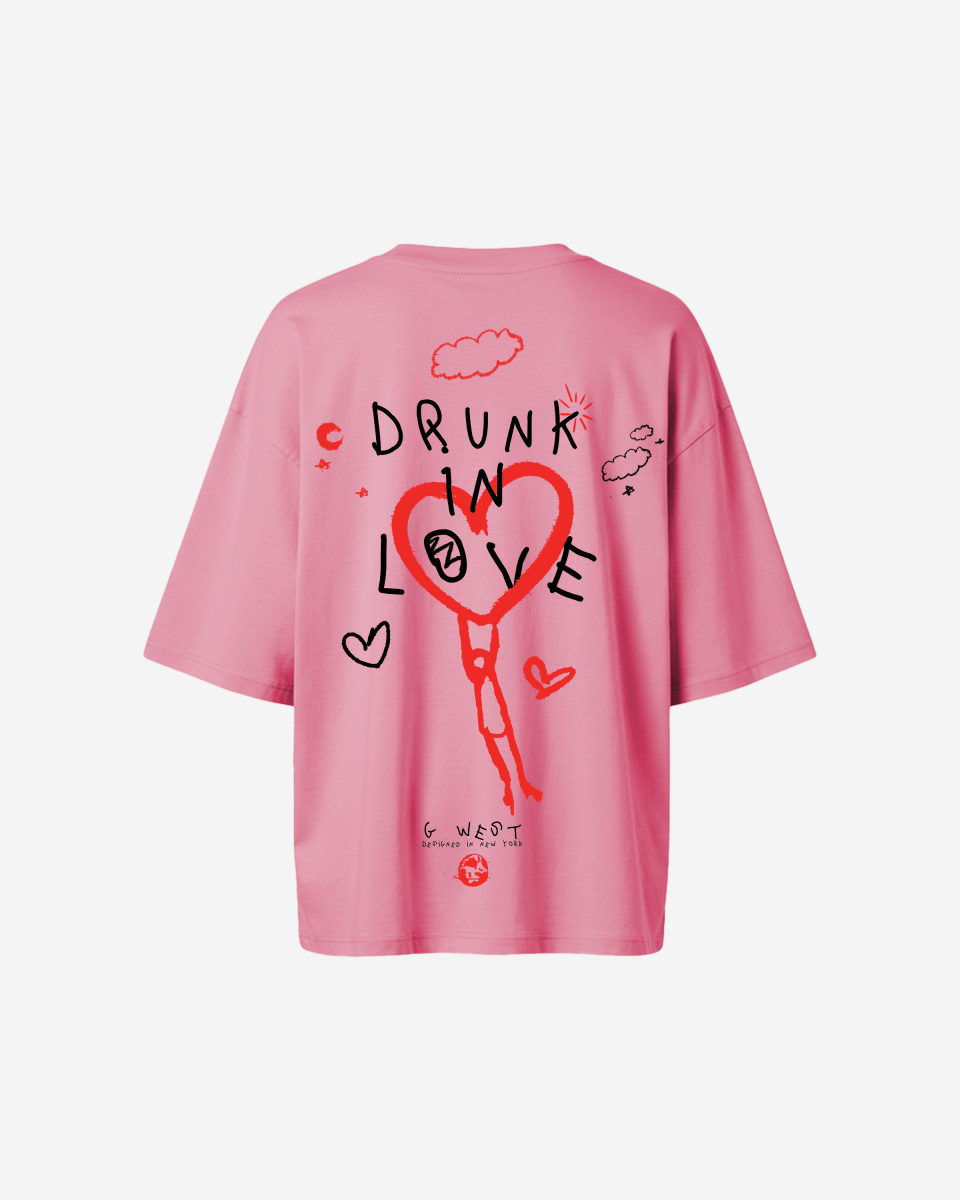 G West Oversized Drunk In Love Tee - WOMEN - G West