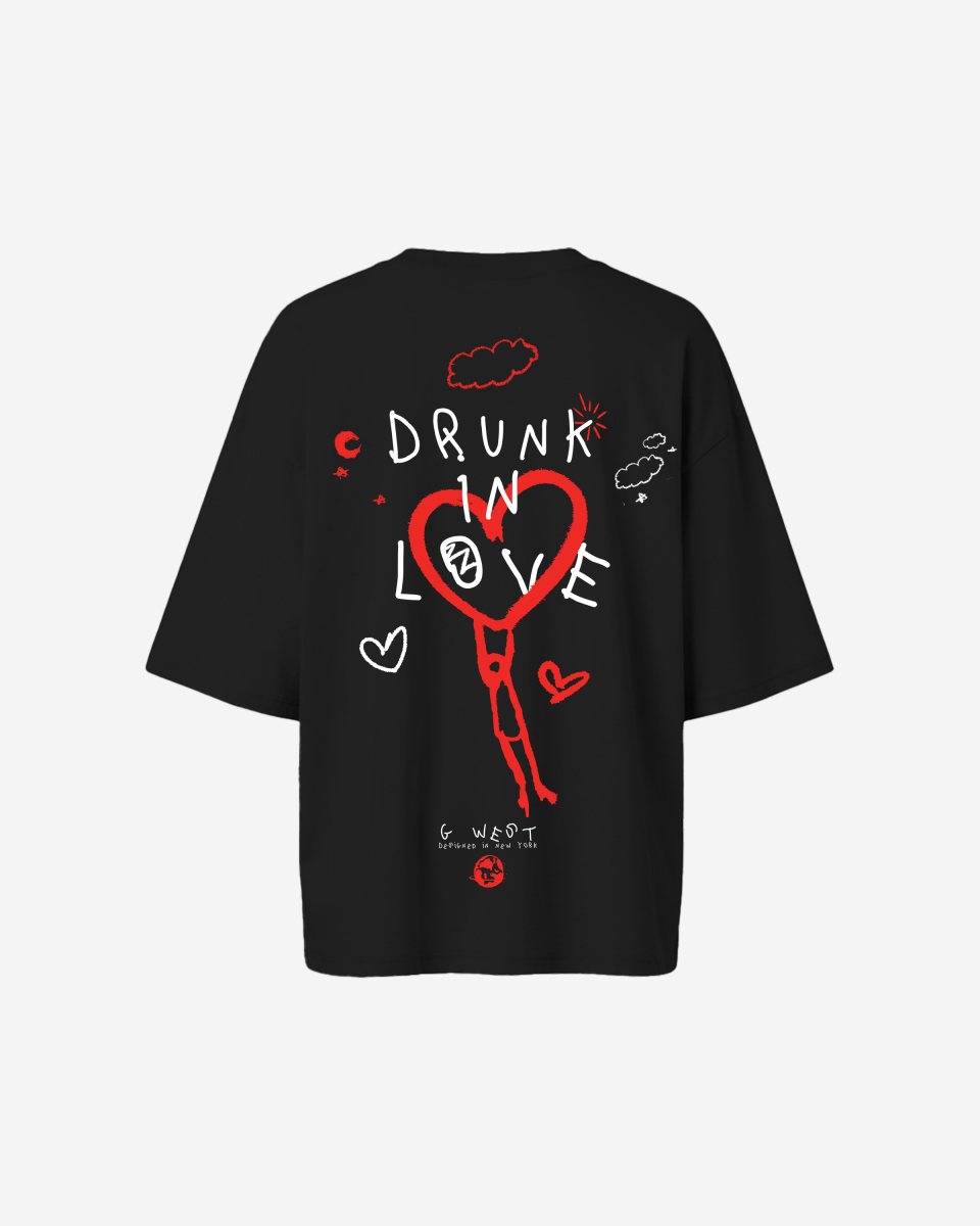 G West Oversized Drunk In Love Tee - WOMEN - G West