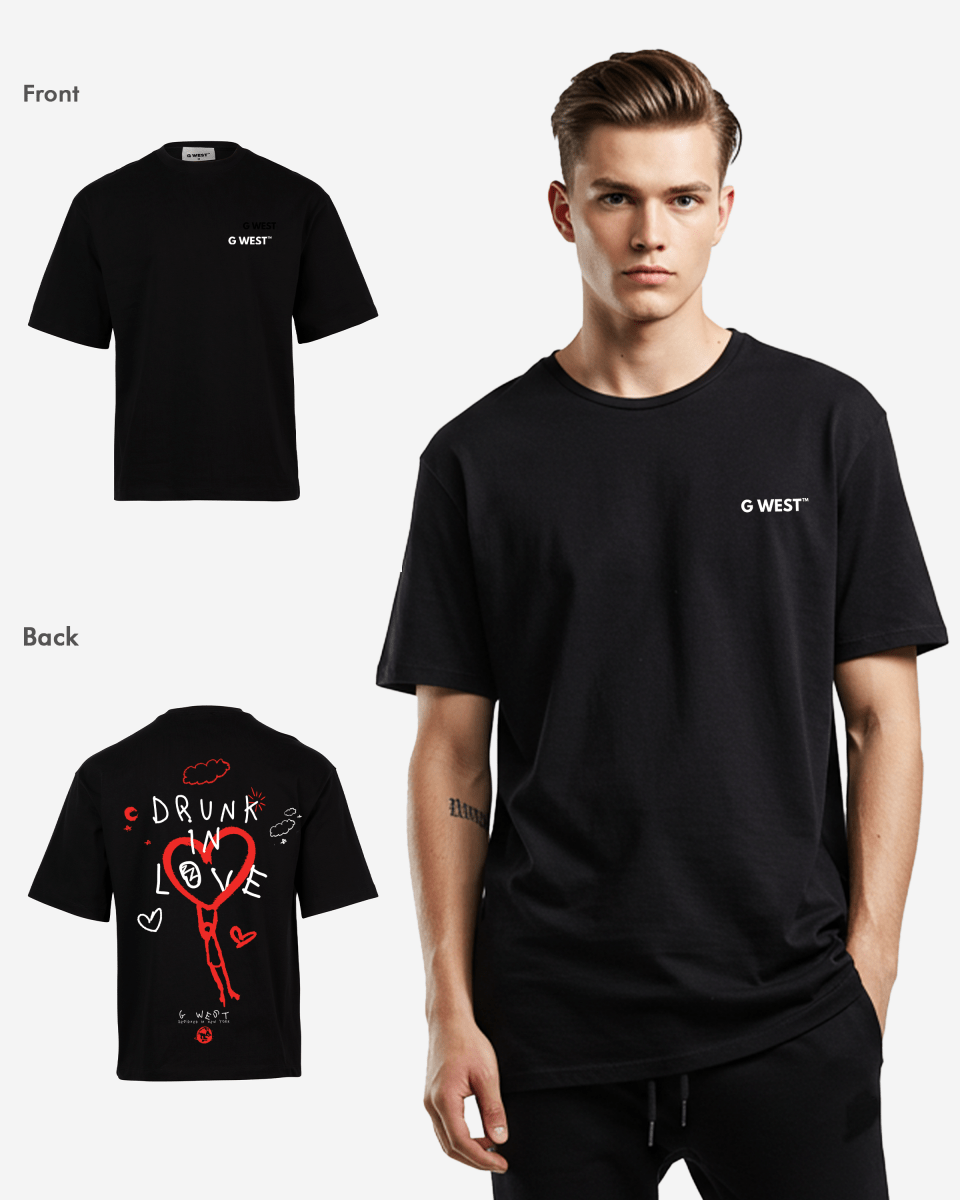 G West Oversized Drunk In Love Tee - G West