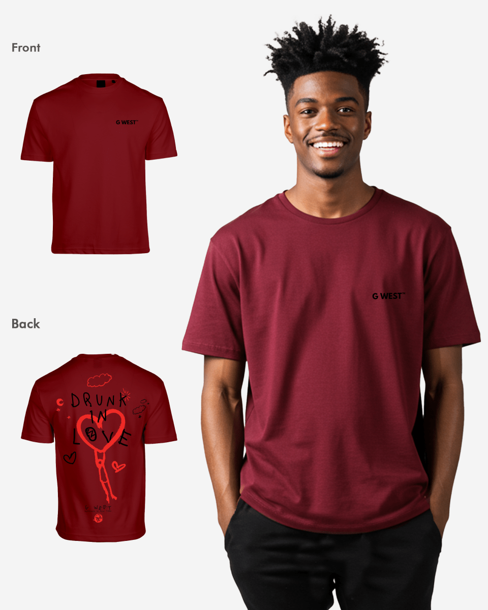 G West Oversized Drunk In Love Tee - G West