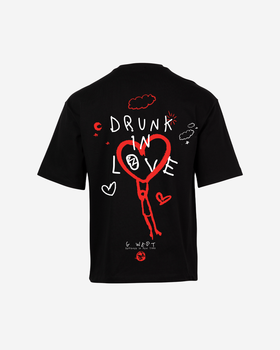 G West Oversized Drunk In Love Tee - G West