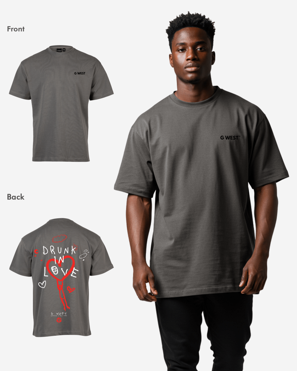 G West Oversized Drunk In Love Tee - G West
