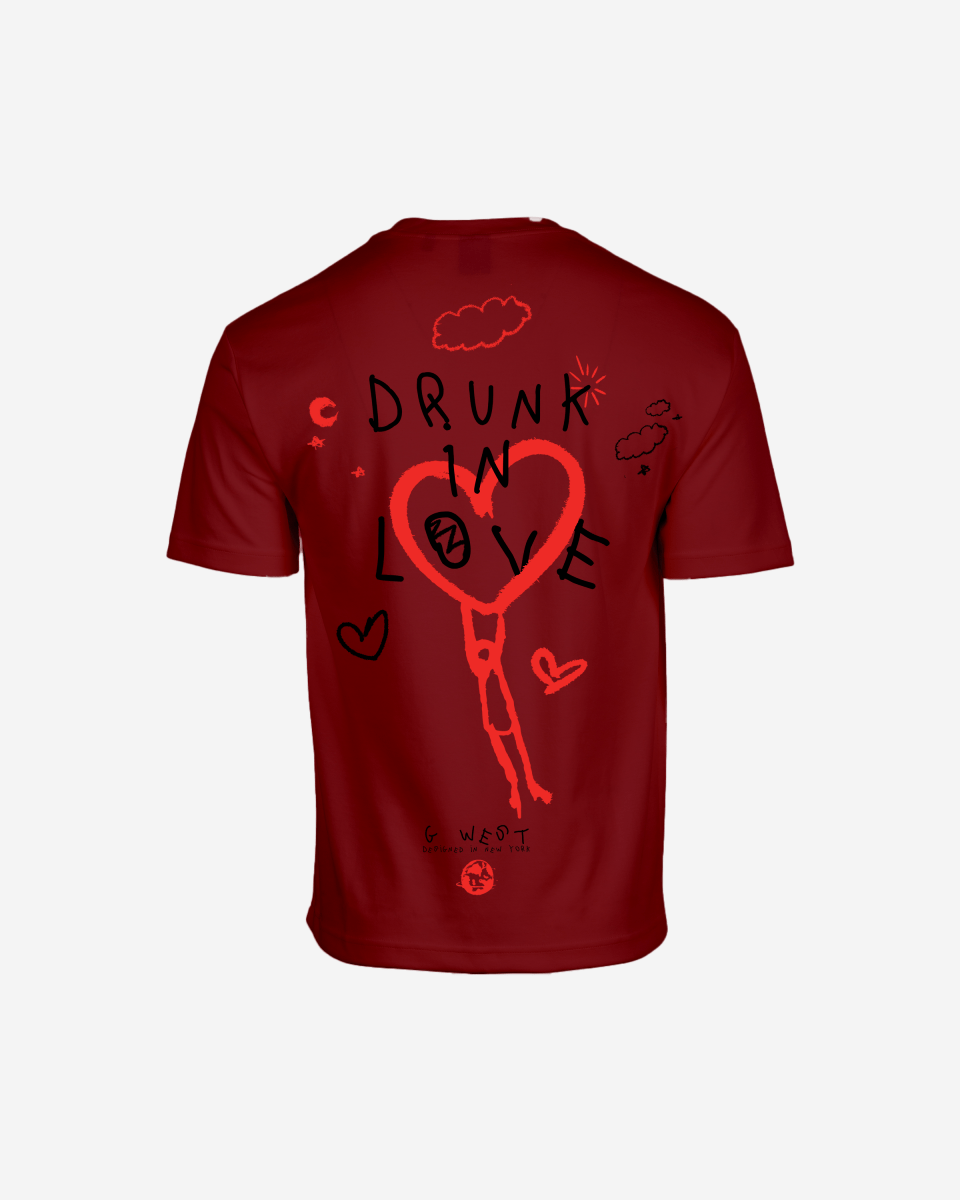 G West Oversized Drunk In Love Tee - G West