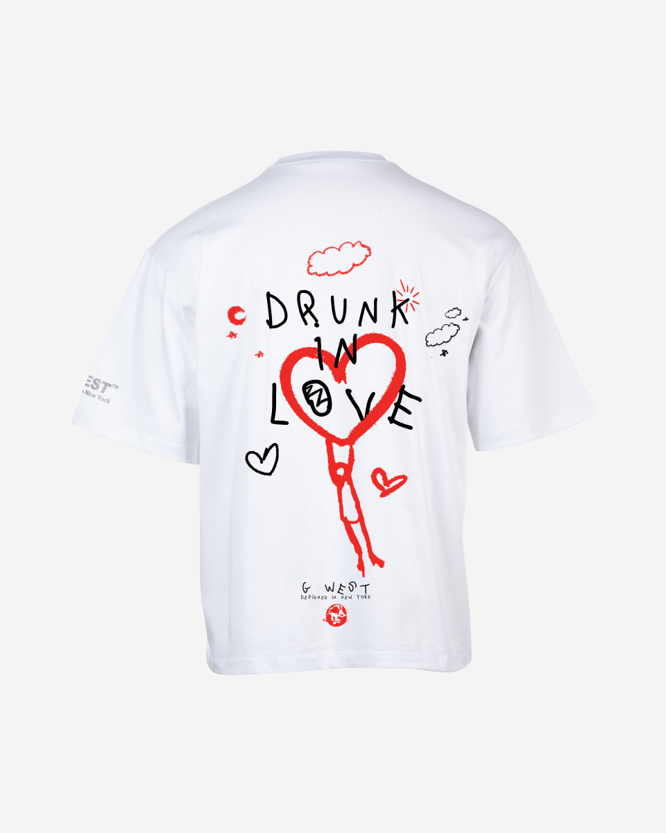 G West Oversized Drunk In Love Tee - G West