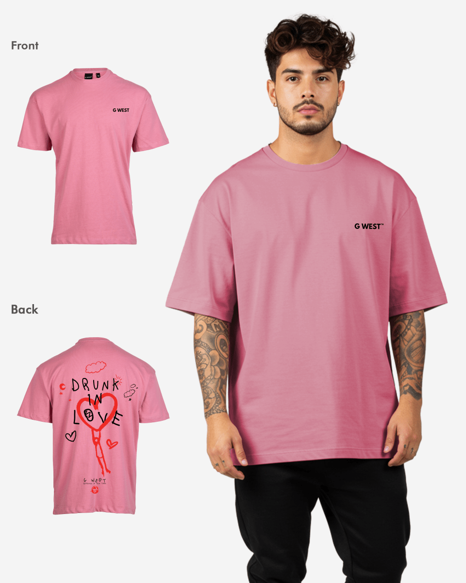 G West Oversized Drunk In Love Tee - G West