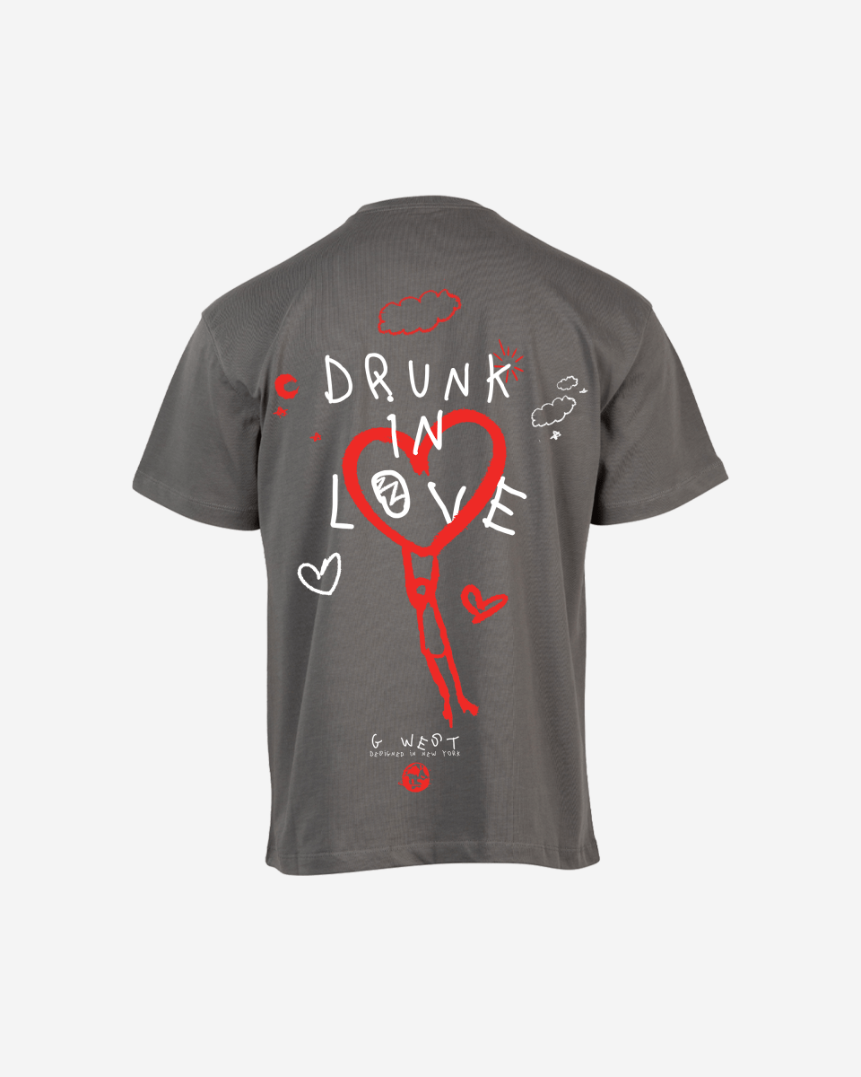 G West Oversized Drunk In Love Tee - G West