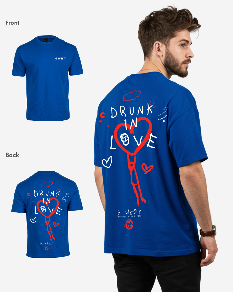 G West Oversized Drunk In Love Tee - G West