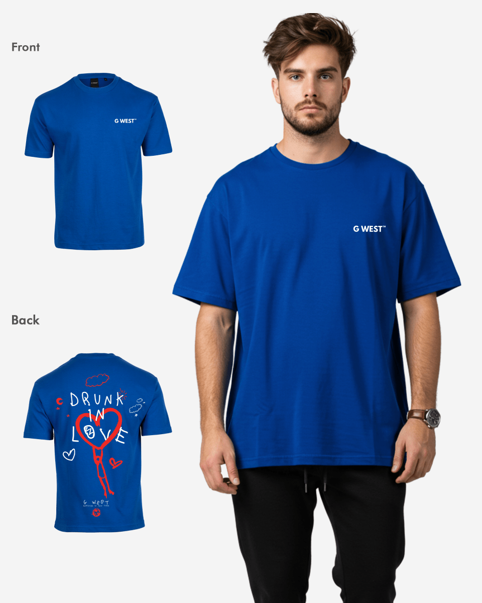 G West Oversized Drunk In Love Tee - G West
