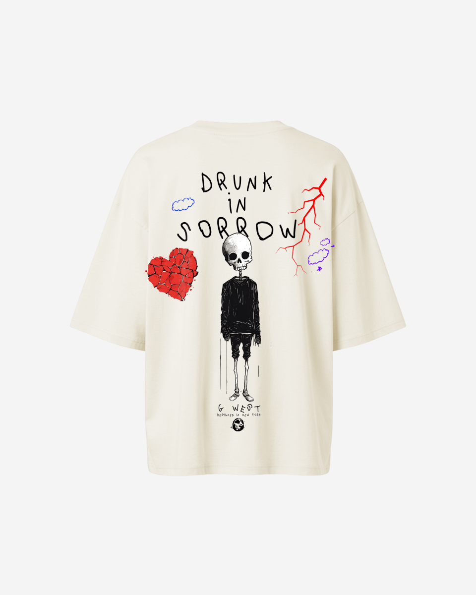 G West Oversized Drunk In Sorrow Tee - WOMEN - G West