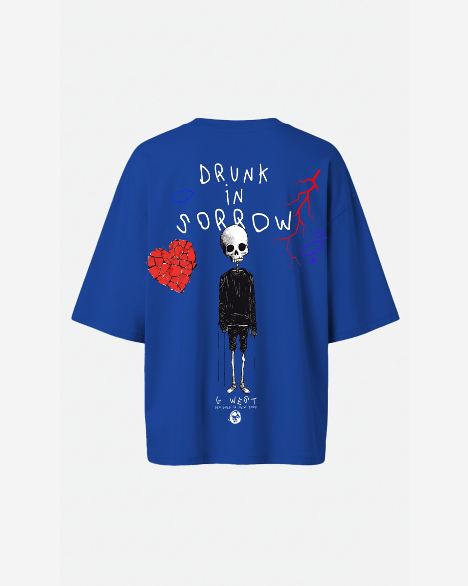 G West Oversized Drunk In Sorrow Tee - WOMEN - G West