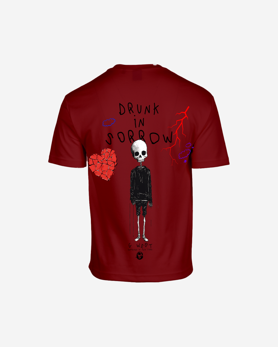 G West Oversized Drunk In Sorrow Tee - G West