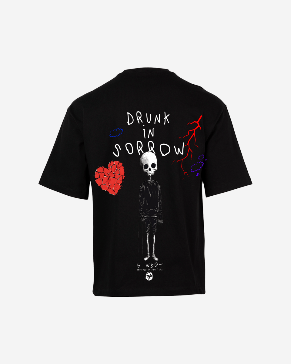 G West Oversized Drunk In Sorrow Tee - G West