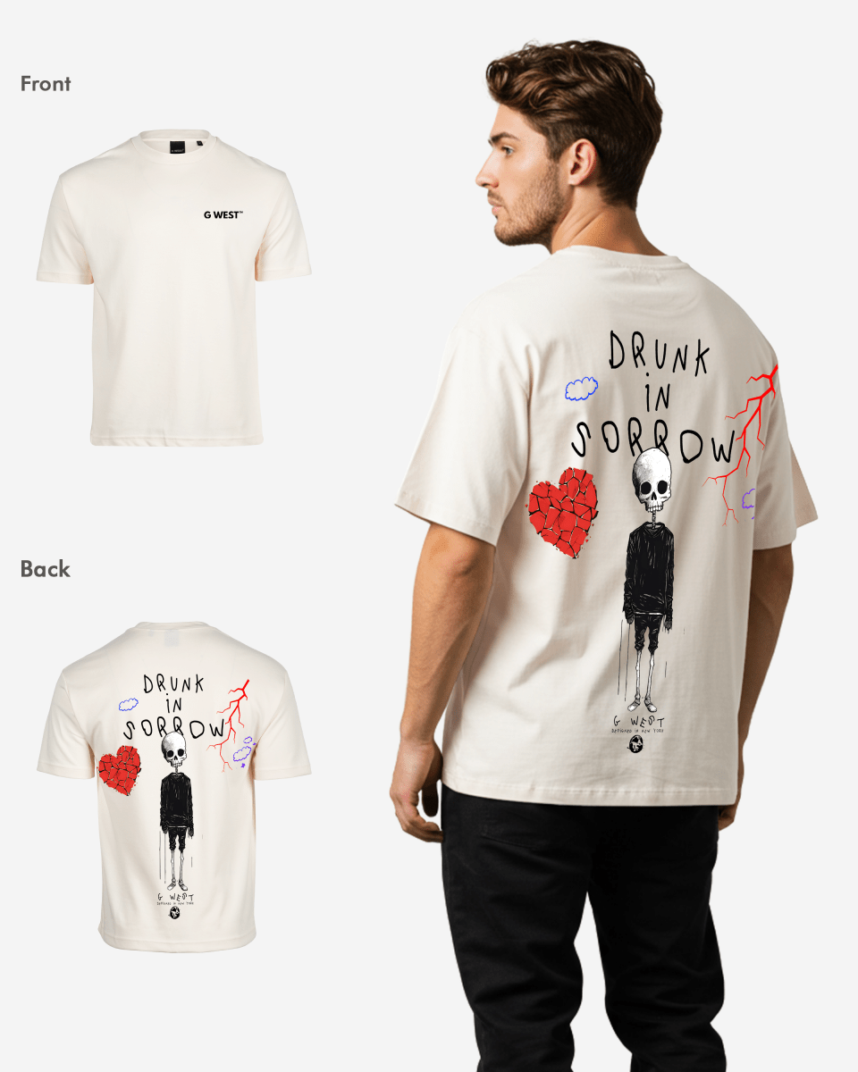 G West Oversized Drunk In Sorrow Tee - G West