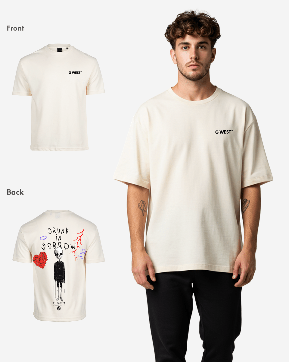 G West Oversized Drunk In Sorrow Tee - G West