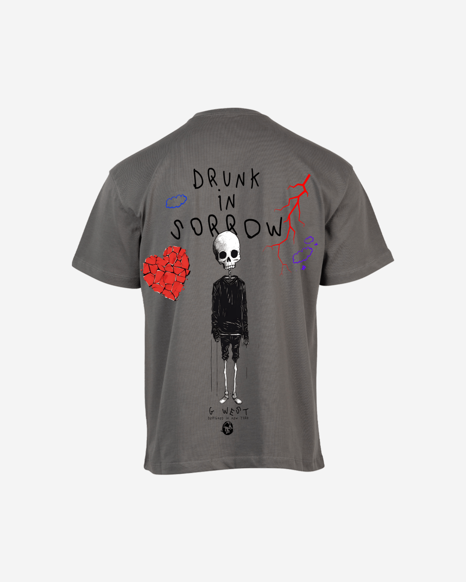 G West Oversized Drunk In Sorrow Tee - G West