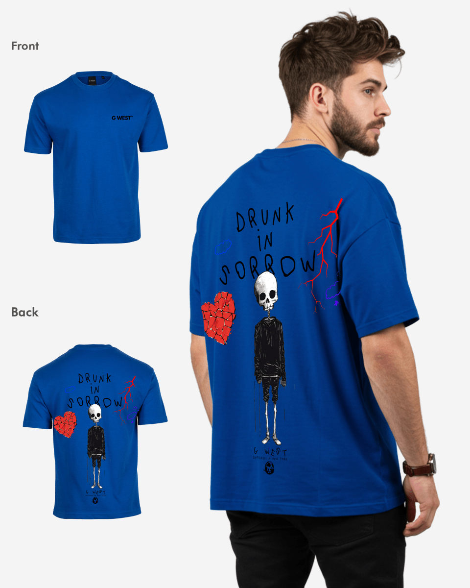 G West Oversized Drunk In Sorrow Tee - G West