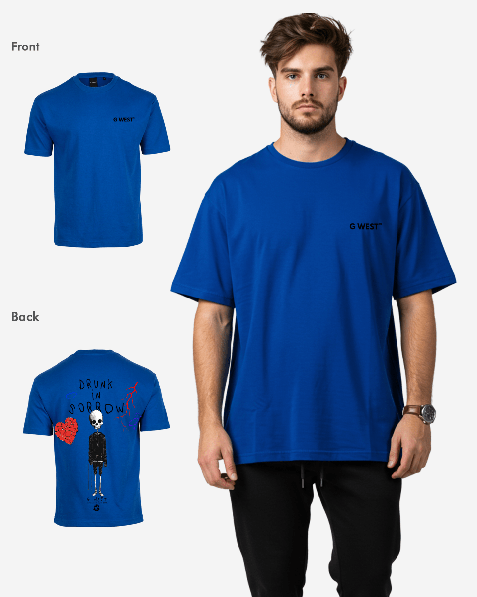 G West Oversized Drunk In Sorrow Tee - G West