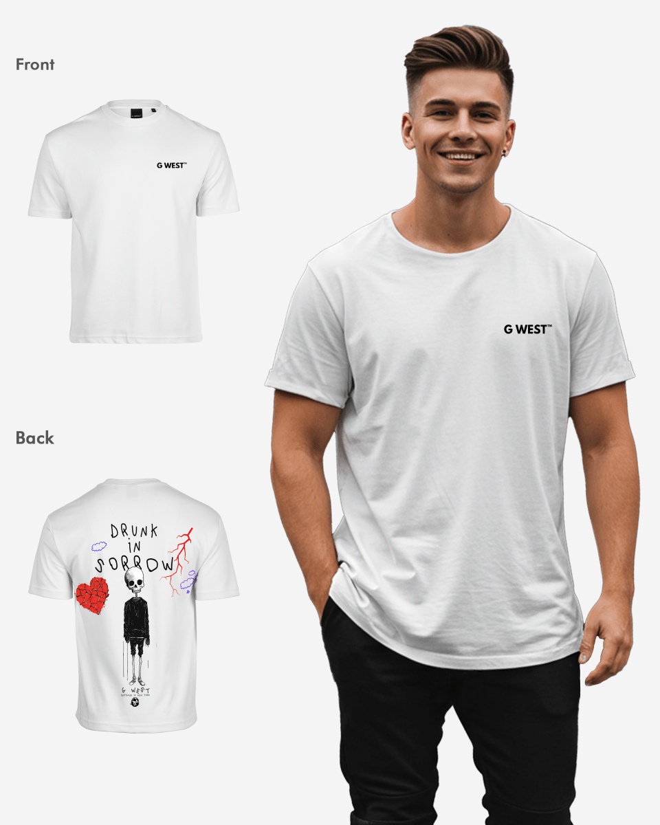 G West Oversized Drunk In Sorrow Tee - G West