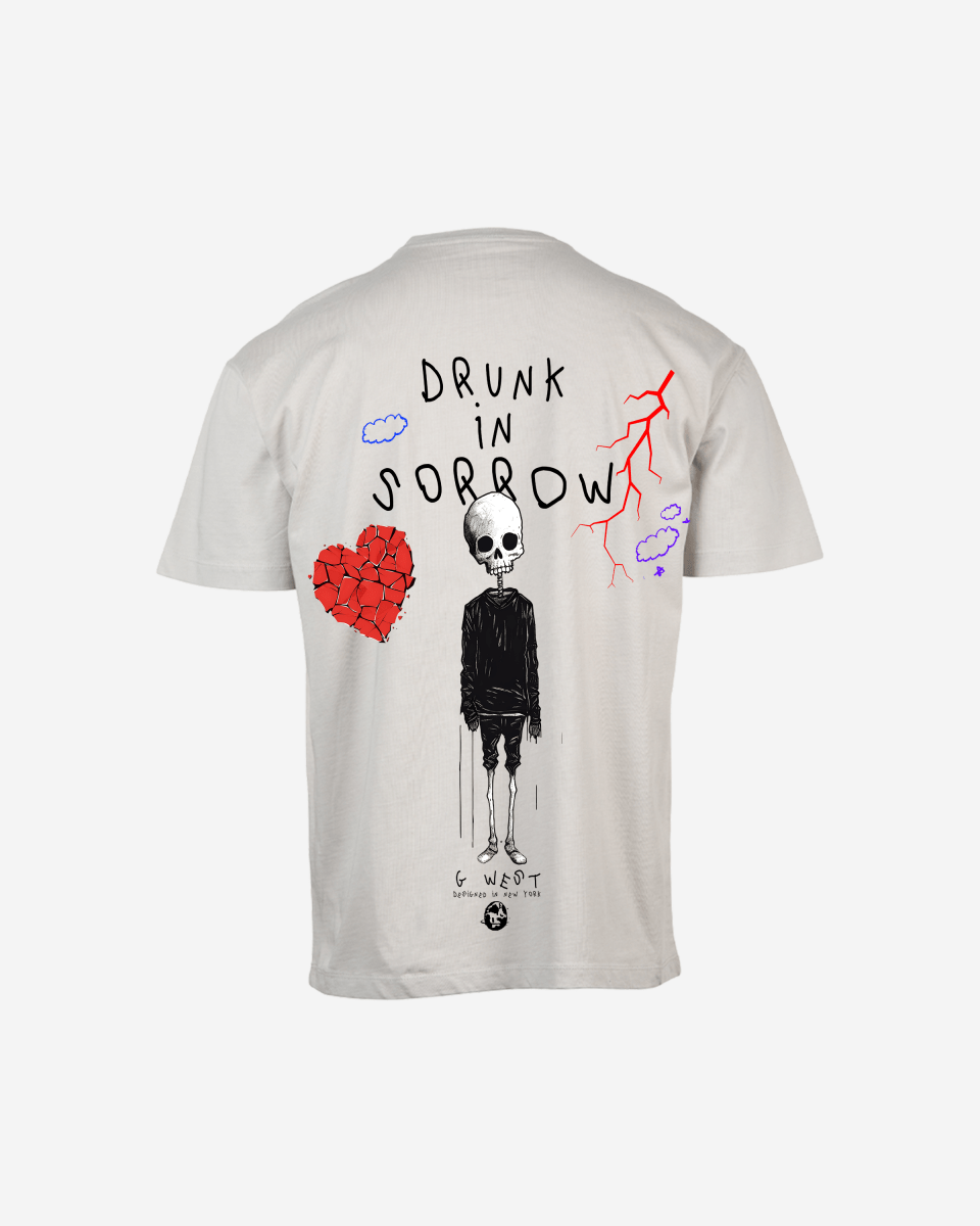 G West Oversized Drunk In Sorrow Tee - G West