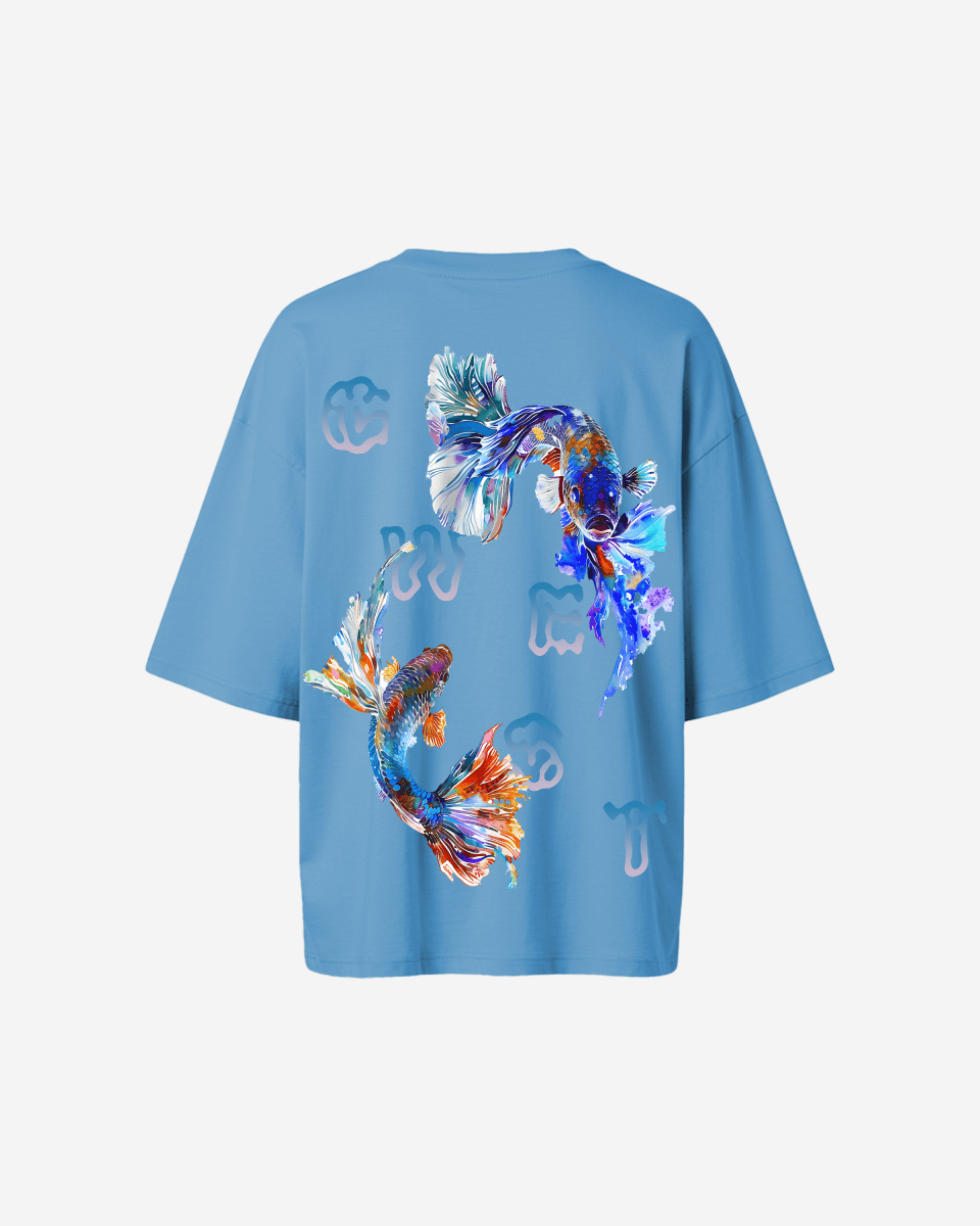 G West Oversized Fish Lifestyle T Shirt - WOMEN - G West