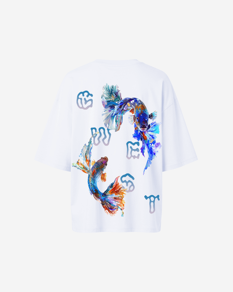 G West Oversized Fish Lifestyle T Shirt - WOMEN - G West