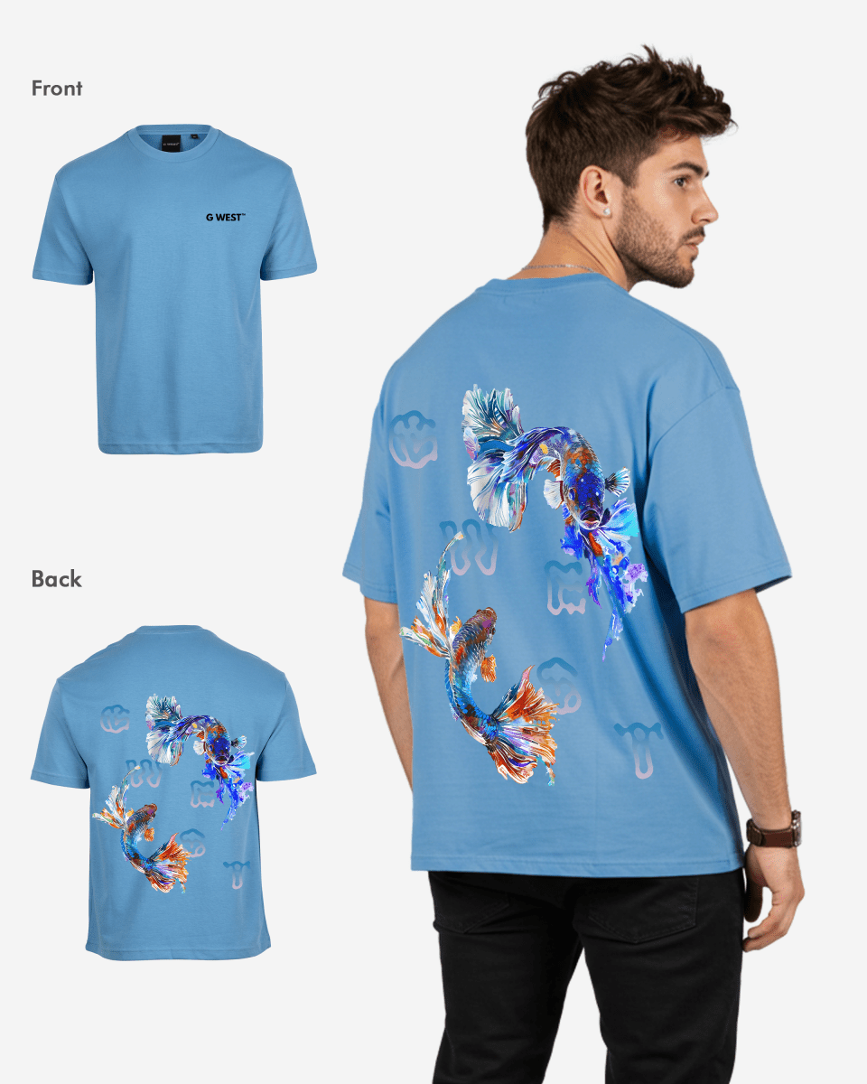 G West Oversized Fish Lifestyle T Shirt - G West