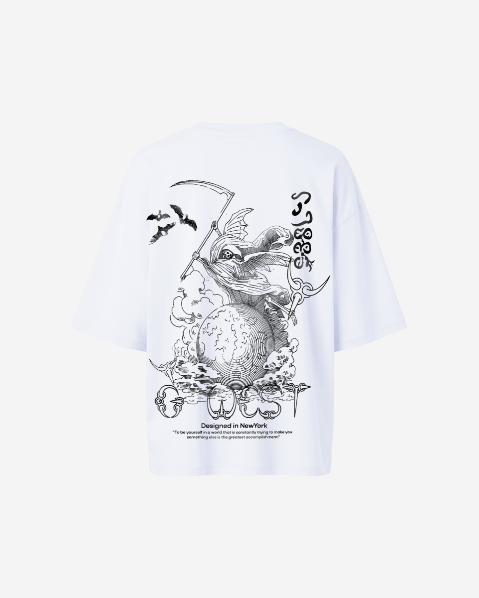 G West Oversized Gratitude Reaper Tee - WOMEN - G West