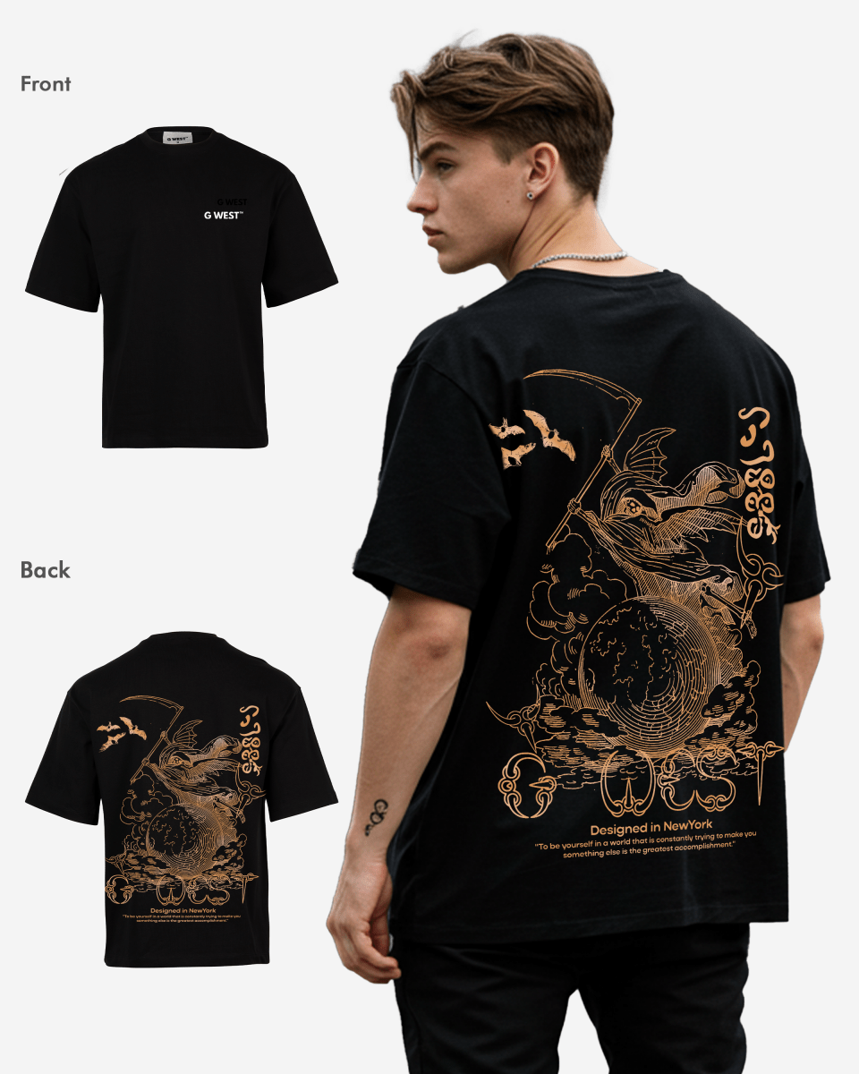 G West Oversized Gratitude Reaper Tee - G West