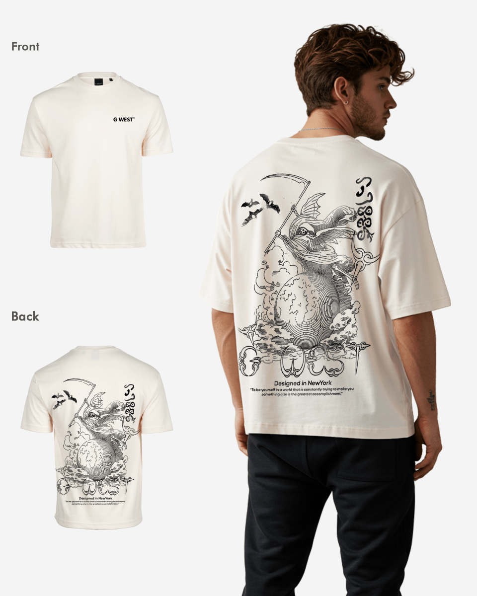 G West Oversized Gratitude Reaper Tee - G West