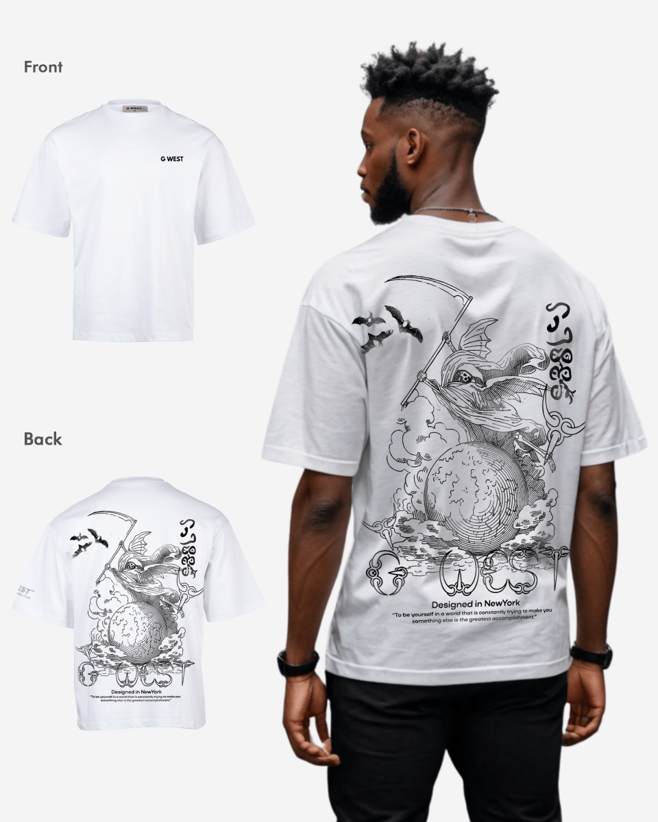 G West Oversized Gratitude Reaper Tee - G West