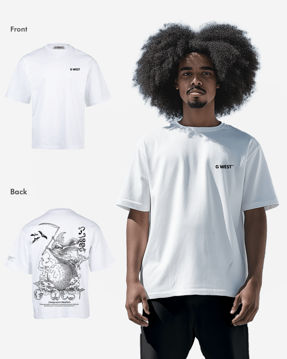 G West Oversized Gratitude Reaper Tee - G West