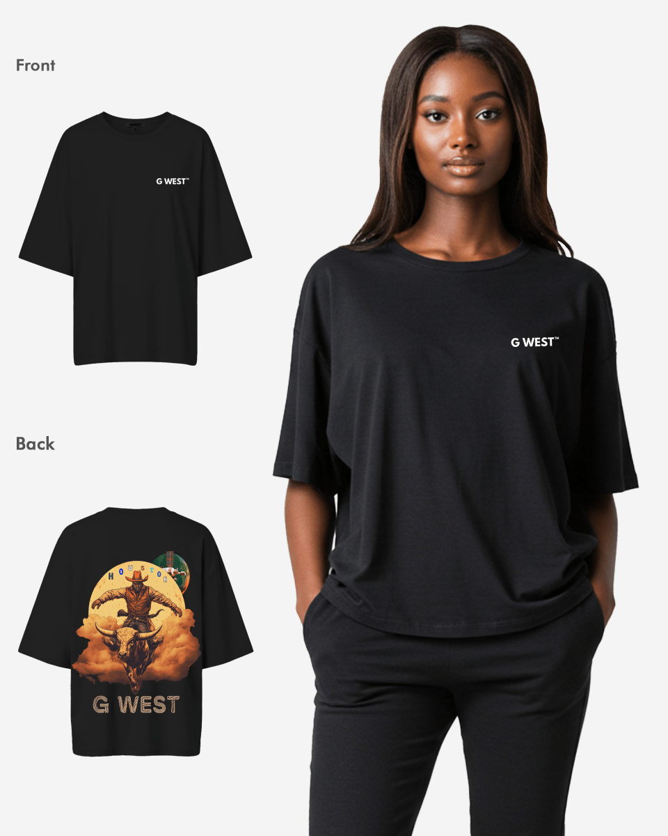 G West Oversized Houston Rodeo T-Shirt - 3 Colors - WOMEN - G West