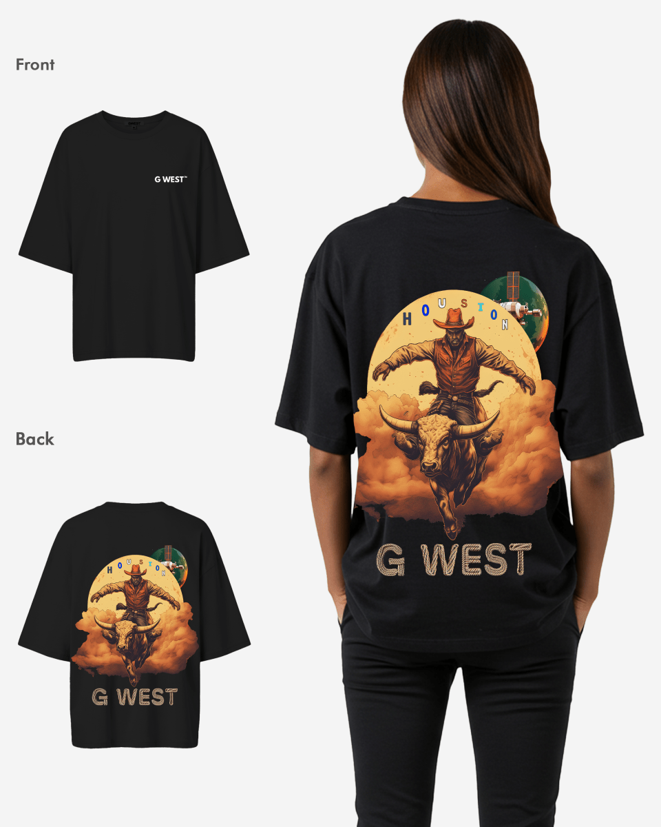 G West Oversized Houston Rodeo T-Shirt - 3 Colors - WOMEN - G West