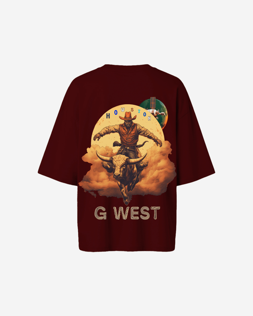 G West Oversized Houston Rodeo T-Shirt - 3 Colors - WOMEN - G West