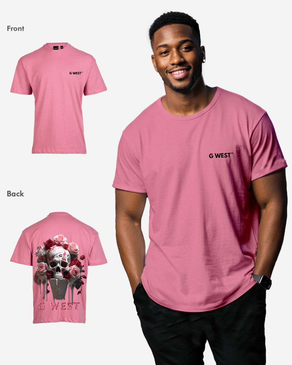 G West Oversized Ice Cream Skull Tee - G West