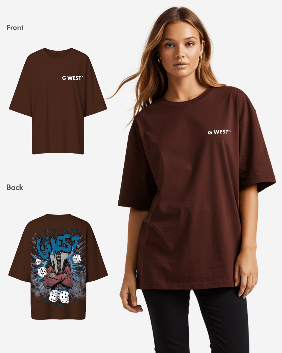 G West Oversized Imagine Of Imagination Tee - WOMEN - G West