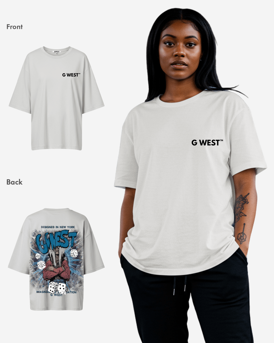 G West Oversized Imagine Of Imagination Tee - WOMEN - G West
