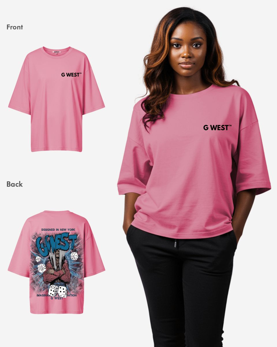 G West Oversized Imagine Of Imagination Tee - WOMEN - G West