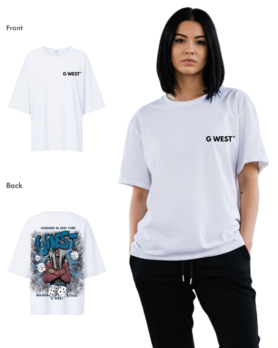 G West Oversized Imagine Of Imagination Tee - WOMEN - G West