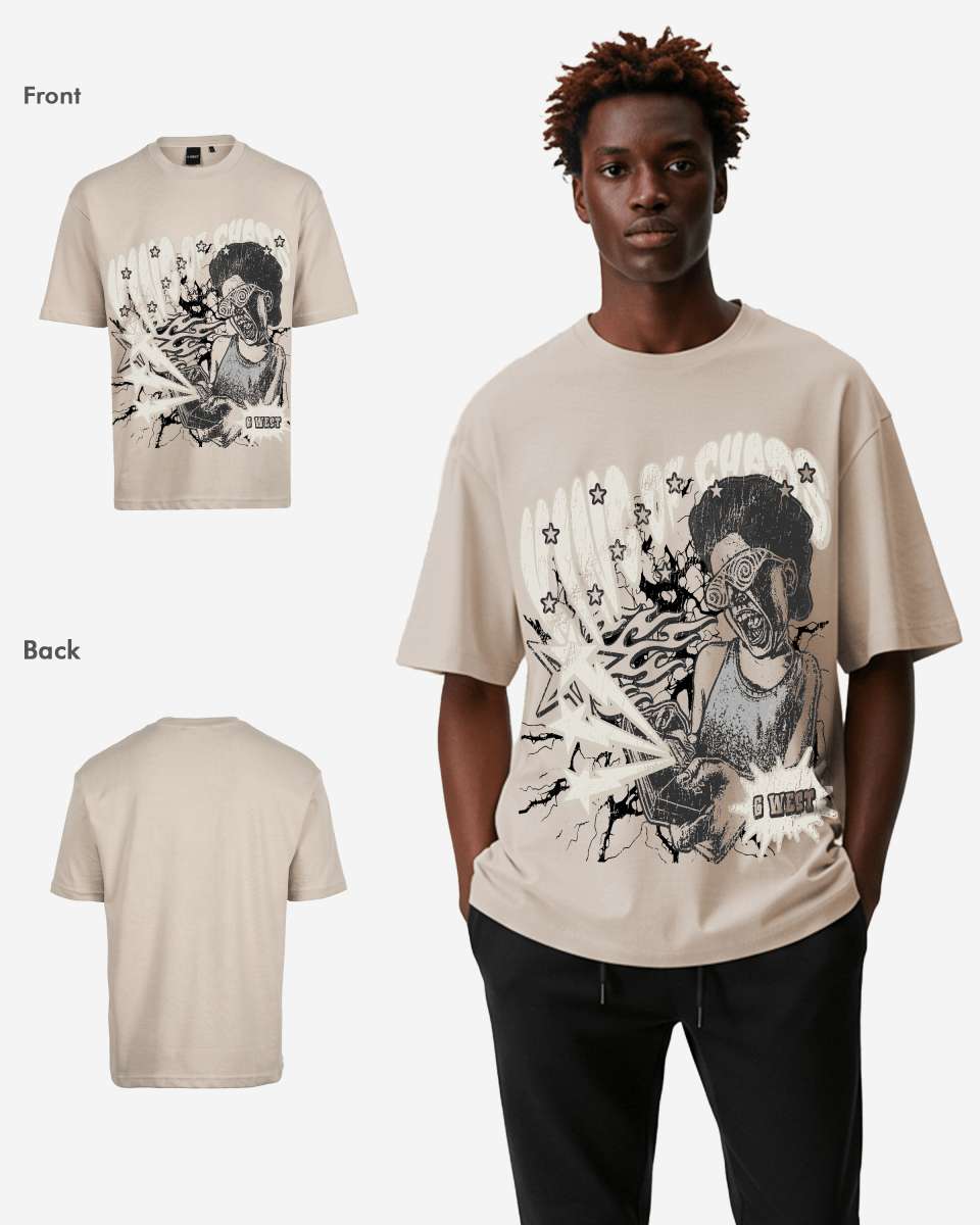 G West Oversized King Of Chaos T Shirt - G West