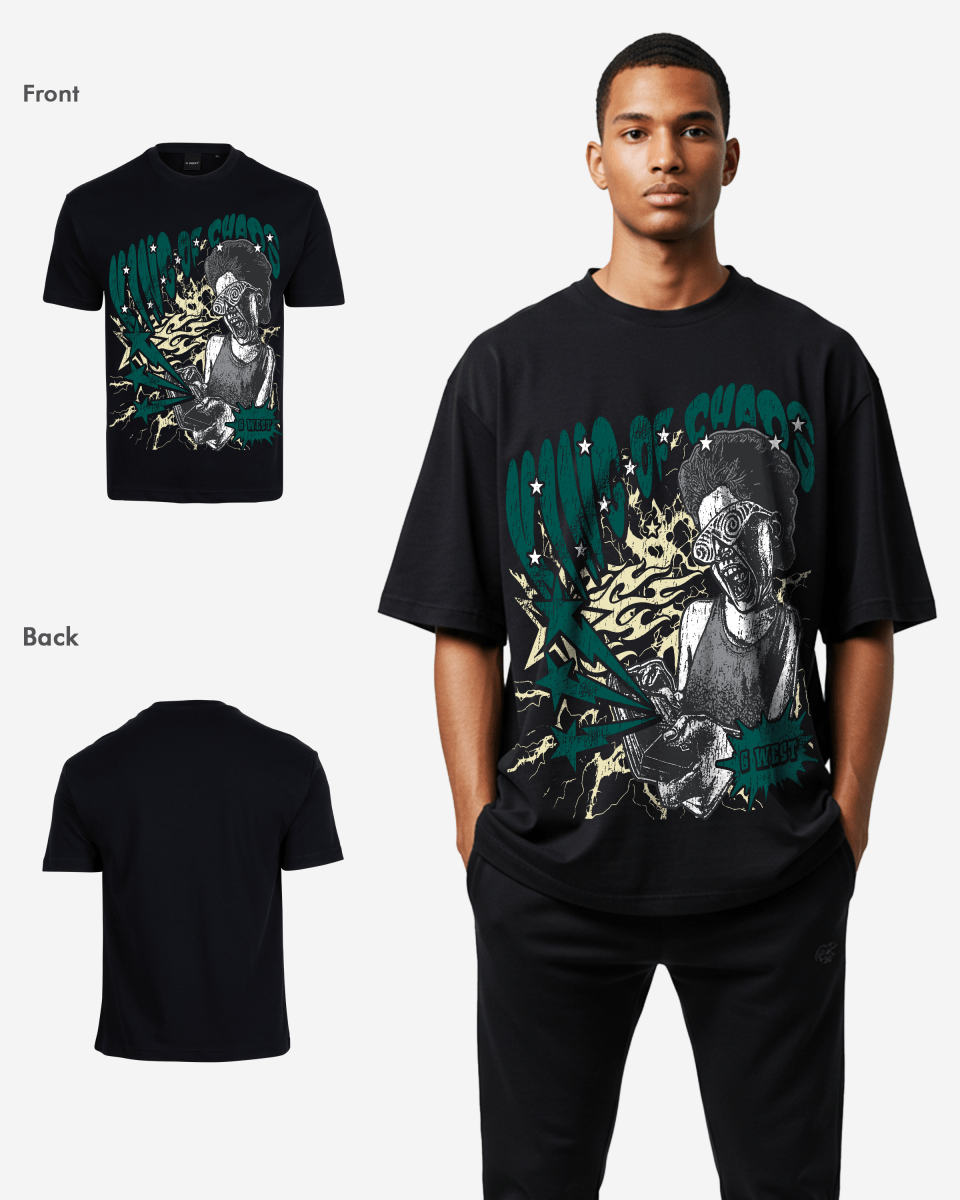 G West Oversized King Of Chaos T Shirt - G West